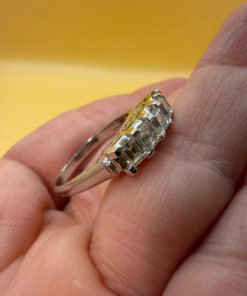 Incredible ring with high-quality cubic zirconia, size S, 925 sterling silver