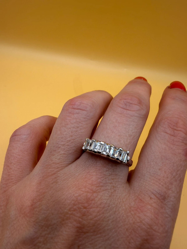 Incredible ring with high-quality cubic zirconia, size S, 925 sterling silver.#10