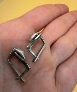 Soviet 60s sterling silver earrings