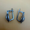 Soviet 60s sterling silver earrings #40
