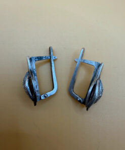 Soviet 60s sterling silver earrings
