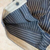 Men’s Vintage Soviet Ukrainian Striped Cotton Trousers – UK 38 / W32 Regular