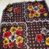 Vintage Soviet Lithuanian Brown Triacetate Scarf – New Old Stock 1976