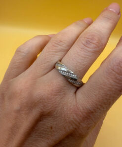 Sterling silver ring Uk size P#138