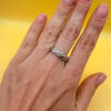 Sterling silver ring Uk size P#138