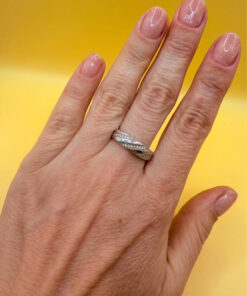 Sterling silver ring Uk size P#138