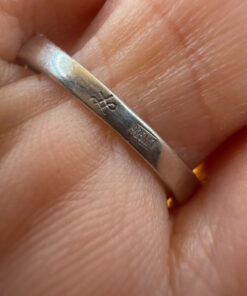 Sterling silver ring Uk size P