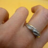 Sterling silver ring Uk size P#138