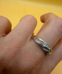 Sterling silver ring Uk size P