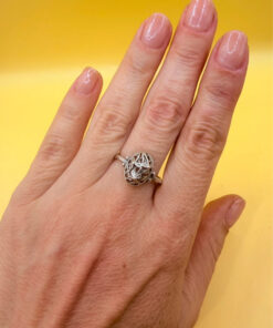Soviet 875 silver ring Uk size S#138