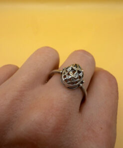 Soviet 875 silver ring Uk size S