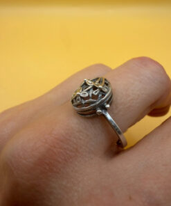 Soviet 875 silver ring Uk size S#138