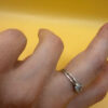 Uk size N ,sterling silver ring “safe and protect” #10