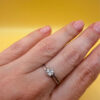 Uk size N ,sterling silver ring “safe and protect” #10
