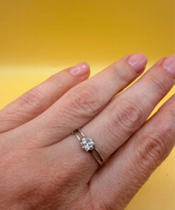 Uk size N ,sterling silver ring “safe and protect” #10