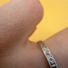 Uk size N ,sterling silver ring “safe and protect” #10