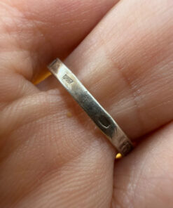 Uk size N ,sterling silver ring “safe and protect”