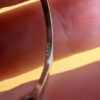Silver dolphin tail ring, adjustable, size J#101
