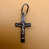 Vintage protective cross pendant, 925 sterling silver, ‘Save and Protect’ #101