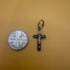 Vintage protective cross pendant, 925 sterling silver, ‘Save and Protect’ #101