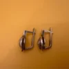Soviet sterling silver earrings #8
