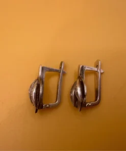 Soviet sterling silver earrings