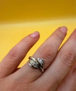 Vintage late Soviet sterling silver ring Uk size M1/2#144