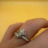Vintage late Soviet sterling silver ring Uk size M1/2#144