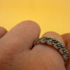 Silver ring with marcasites, size O#144