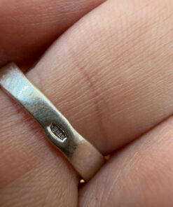 Silver ring with marcasites, size O