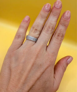 Sterling silver ring Uk size K