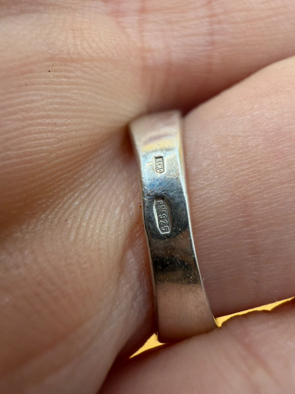 Sterling silver ring Uk size K