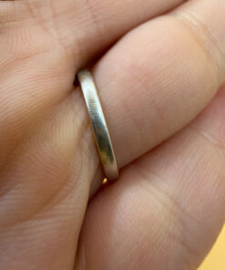Eternity silver ring, size K, vintage