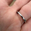 Nickel opal ring, size K.
