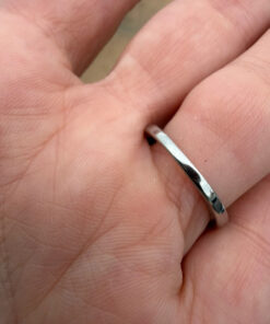 Nickel opal ring, size K