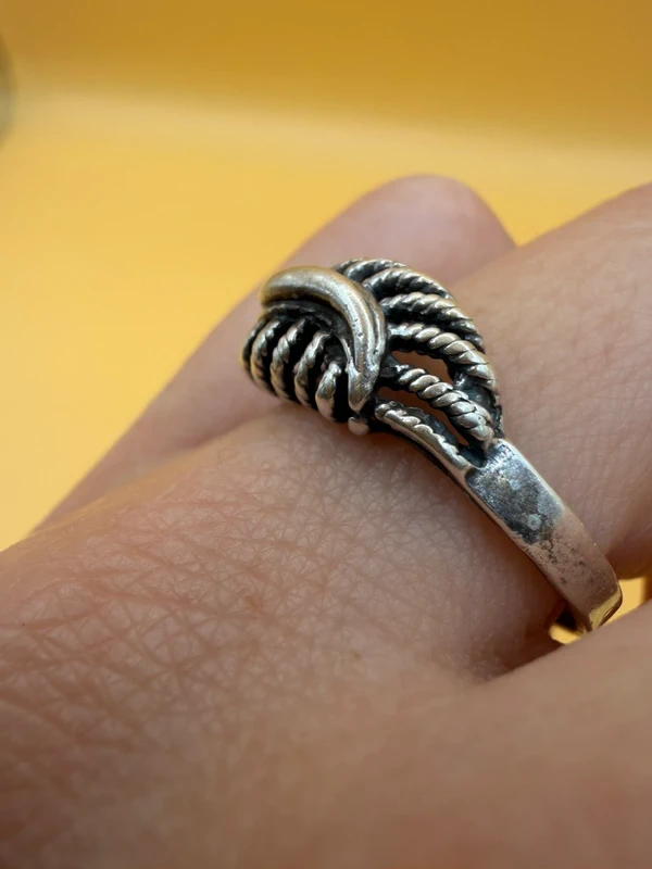 Soviet sterling silver ring Uk size R#147