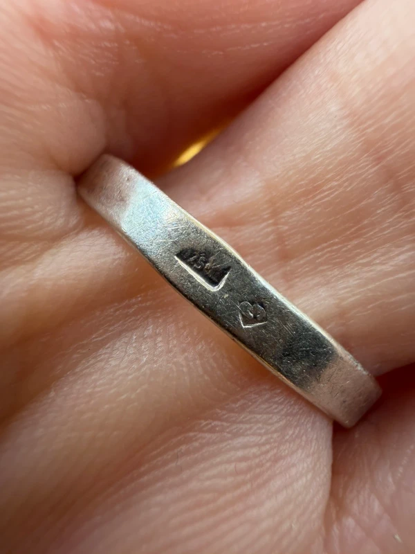 Soviet sterling silver ring Uk size R#147