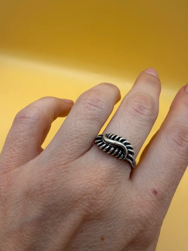 Soviet sterling silver ring Uk size R#147