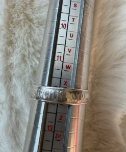 Ring size Y, “Save and Protect” inscription in Old Church Slavonic, silver