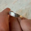 Ring size Y, “Save and Protect” inscription in Old Church Slavonic, silver