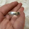Ring size Y, “Save and Protect” inscription in Old Church Slavonic, silver