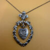 vintage hallmarked silver pendant ‘charles & diana wedding’ 1981#149