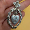 vintage hallmarked silver pendant ‘charles & diana wedding’ 1981#149
