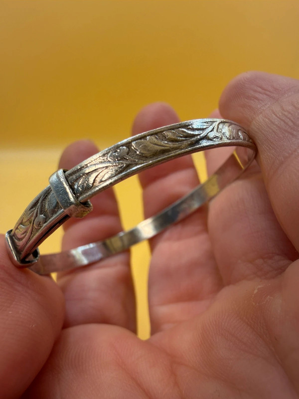 Vintage sterling silver kids bracelet #141