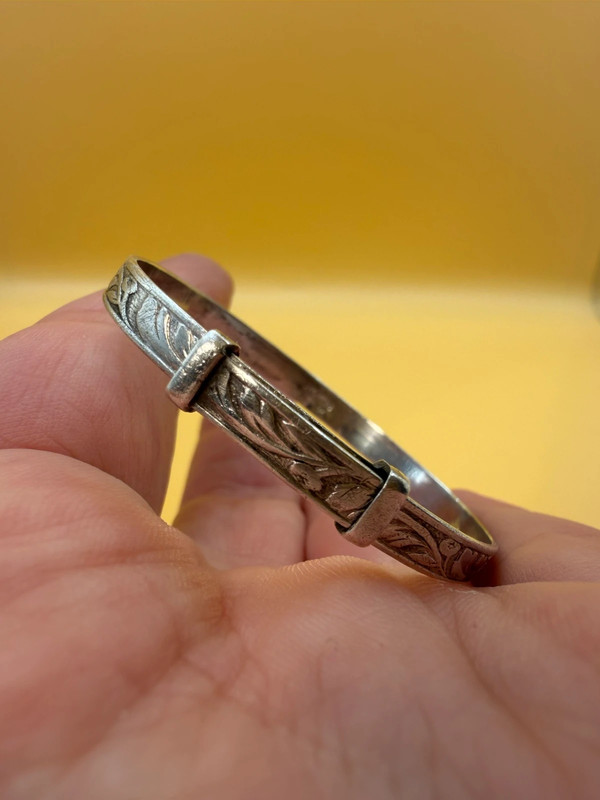 Vintage sterling silver kids bracelet #141