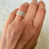 Amazing chain ring, size K, 925 sterling silver#148