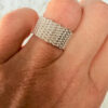 Amazing chain ring, size K, 925 sterling silver#148
