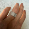 Amazing chain ring, size K, 925 sterling silver#148