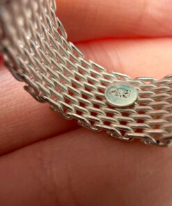 Amazing chain ring, size K, 925 sterling silver