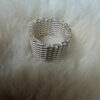 Amazing chain ring, size K, 925 sterling silver#148